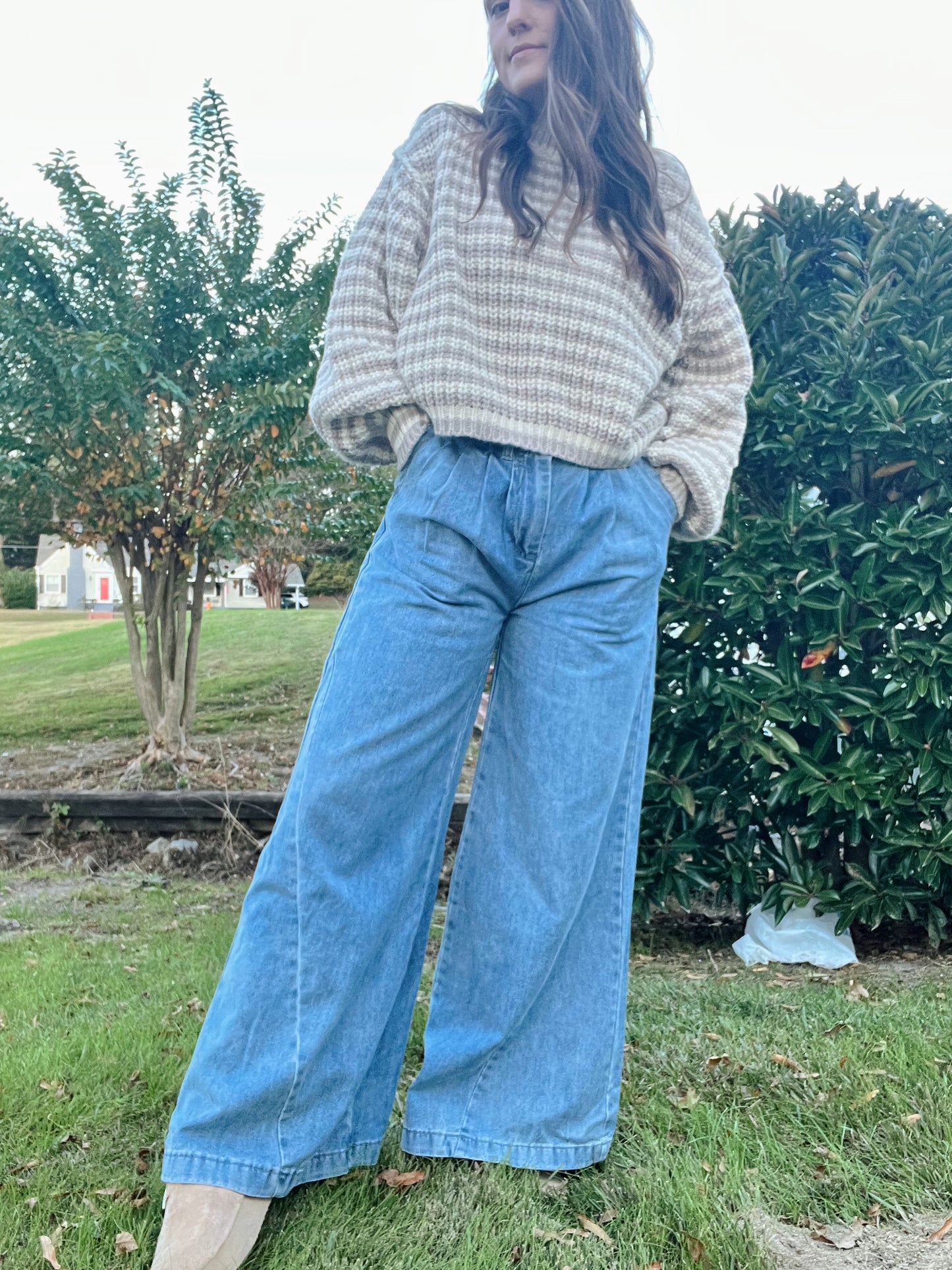 Harper Wide Leg Denim Pants