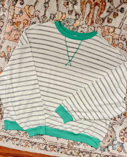 Easy Does It Striped Pullover